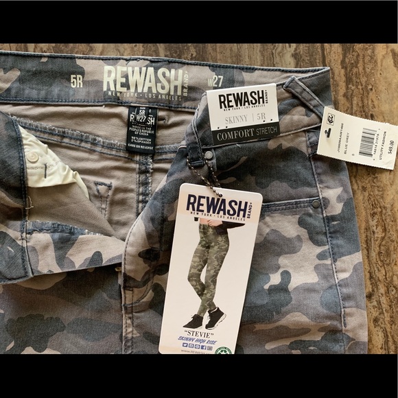 REWASH COMFORT STEVIE SKINNY CAMO STRETCH 5R - Picture 3 of 8